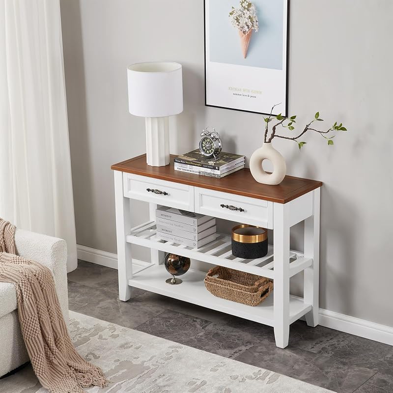 console table with drawers