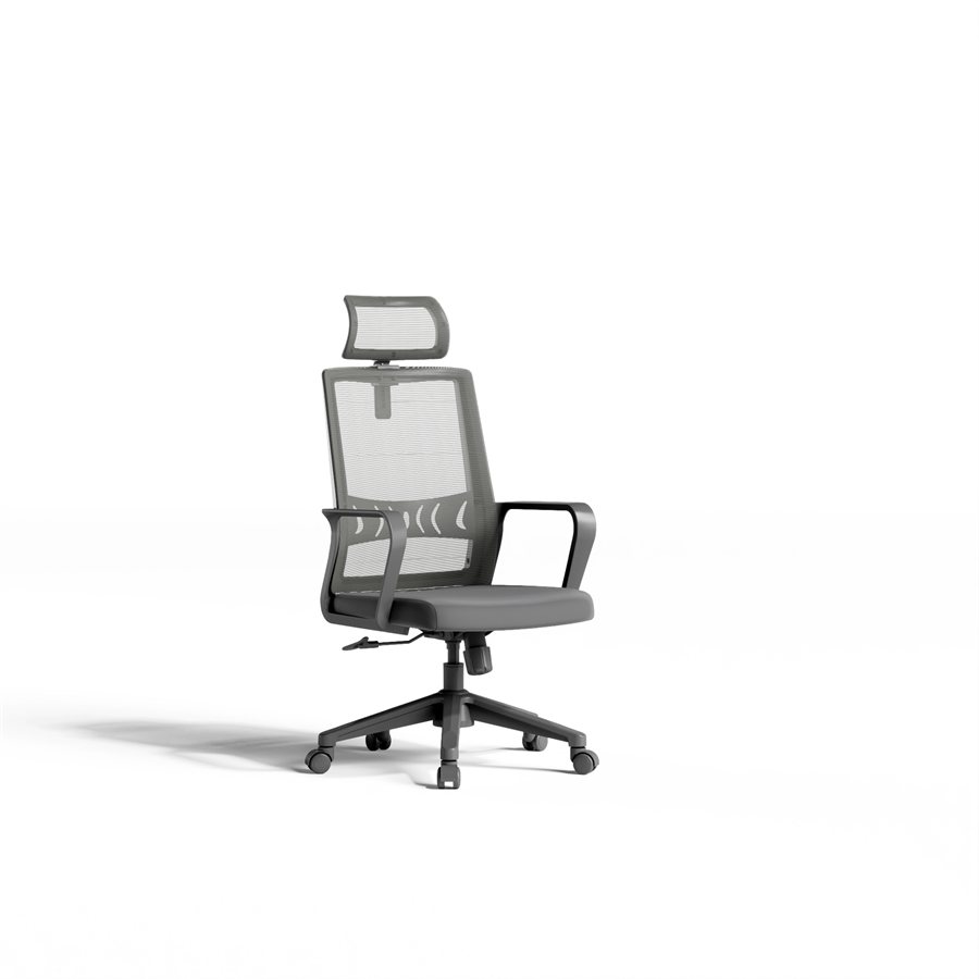 gray mesh task chair
