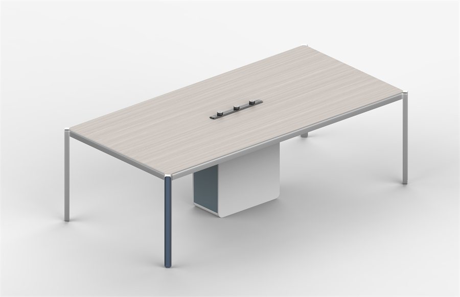 white meeting table