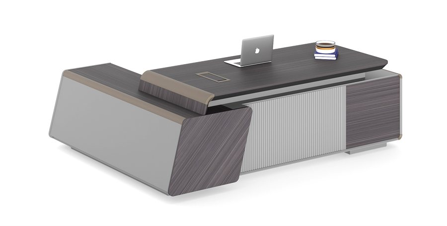 executive desk with credenza