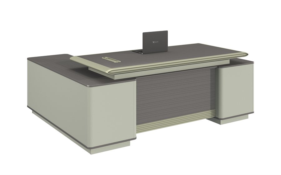 sage and gray executive desk